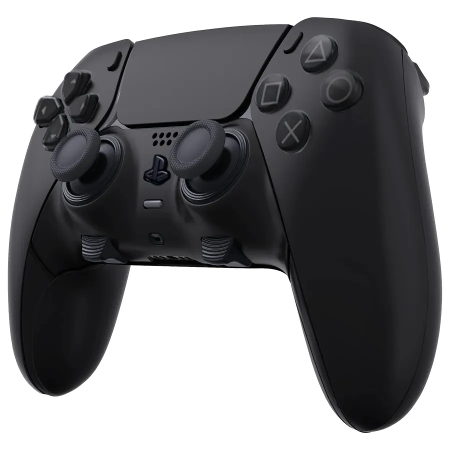 DUALSENSE EDGE PS5 / PC CUSTOMIZZATO “TOTAL BLACK” INSTALLAZIONE KIT TASTI ORIGINALI