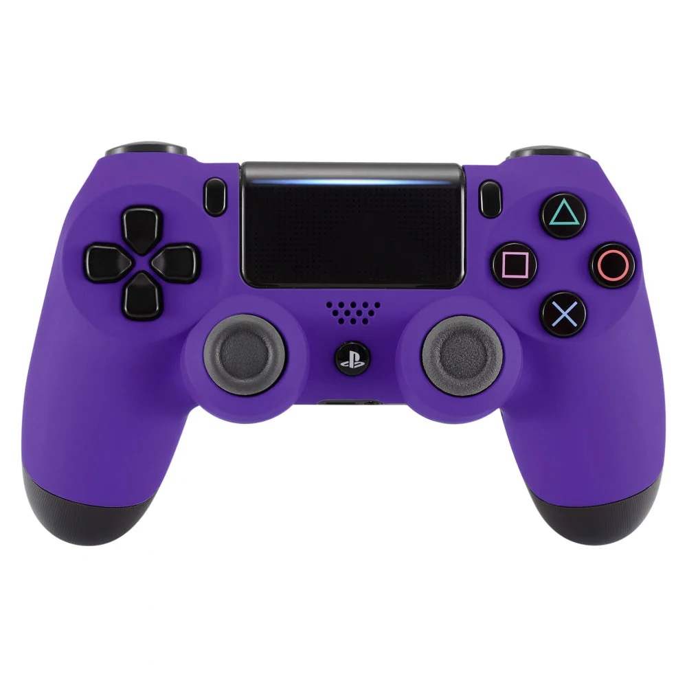 PLAYSTATION 4 / PC CUSTOM - DUALSHOCK 4 CONTROLLER WIRELESS V2 COLORAZIONE VIOLA OPACO RIFINITURA SOFT TOUCH