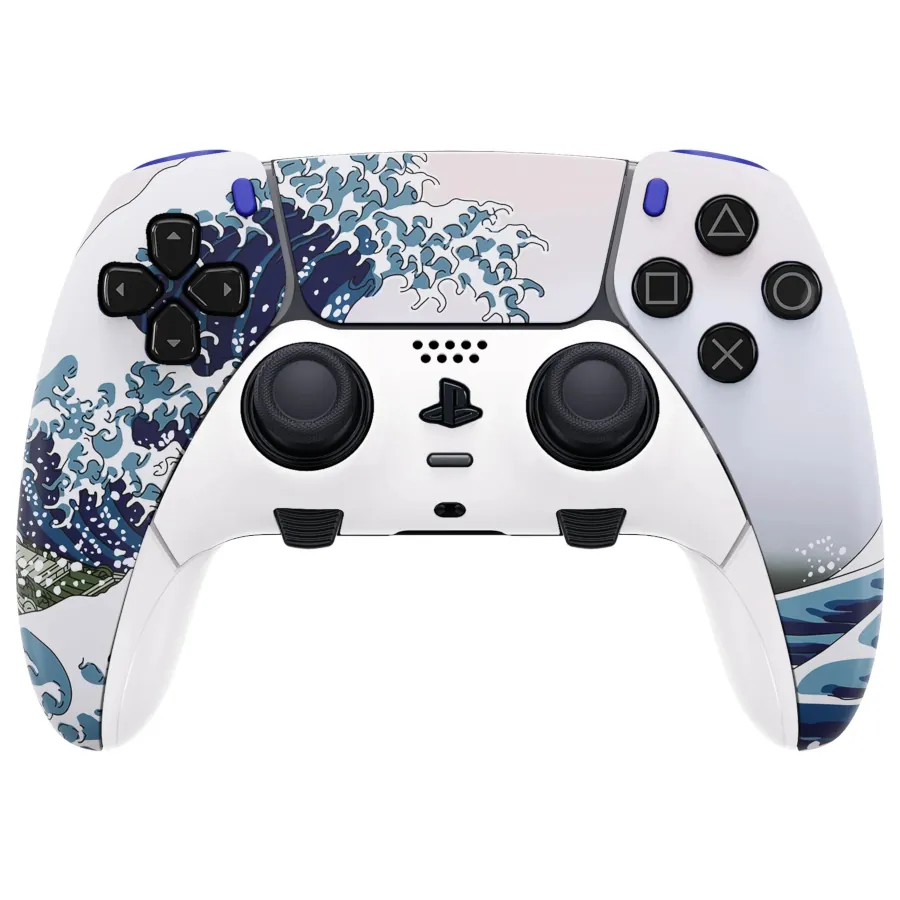 DUALSENSE EDGE PS5 / PC FULL CUSTOM “ONDA DI KANAGAWA” – KIT TASTI ORIGINALE
