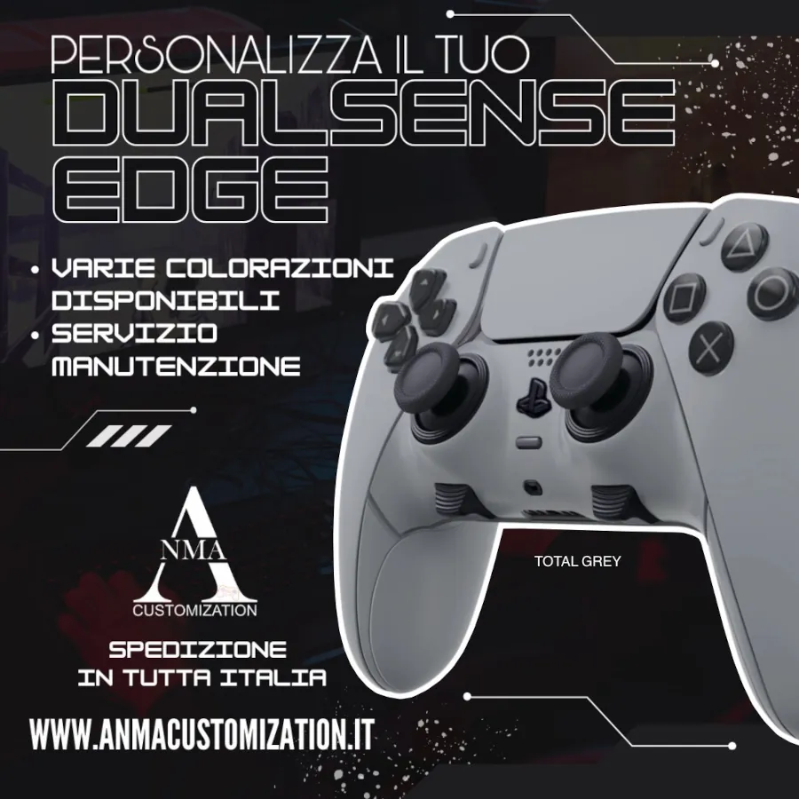 SERVIZIO DI MANUTENZIONE SUL DISPOSITIVO DEL CLIENTE – DUALSENSE EDGE – COLORAZIONE TOTAL GREY