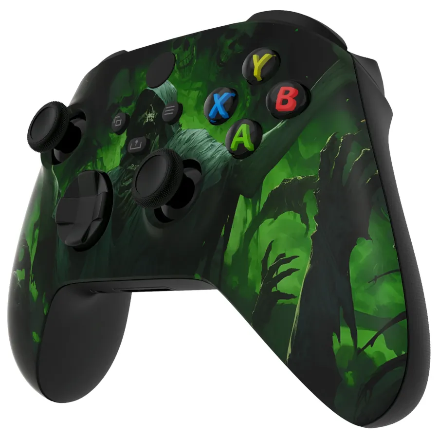 CONTROLLER XBOX / PC ORIGINALE CON CUSTOM ESTETICA "DARK CARNIVAL" - TASTI ORIGINALI -