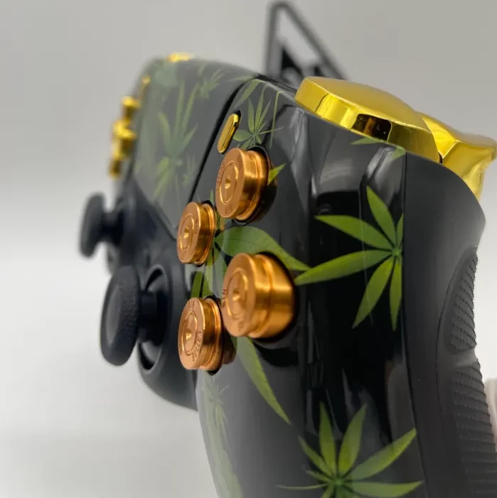 DUALSENSE PS5 / PC CUSTOM PRO "SNOOP GOLD" - KIT RAMAP 2 - KIT RAPID FIRE