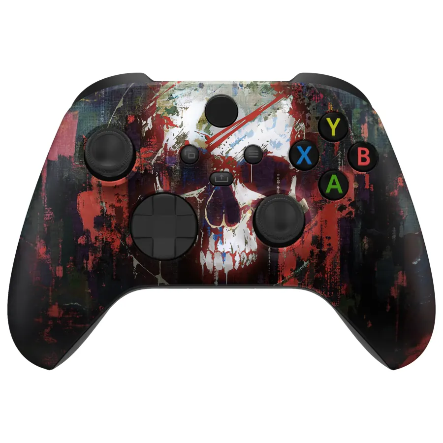 CONTROLLER XBOX / PC ORIGINALE CON CUSTOM ESTETICA “PHANTOM SKULL” – TASTI ORIGINALI –