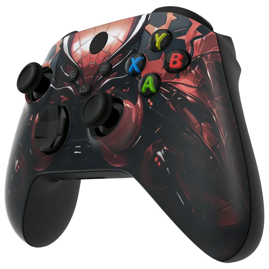 CONTROLLER XBOX / PC ORIGINALE CON CUSTOM ESTETICA “SPIDER ARMOR” – TASTI ORIGINALI –