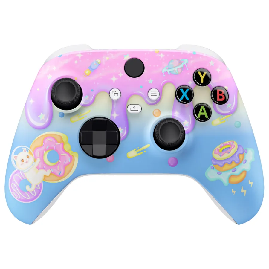 CONTROLLER XBOX / PC ORIGINALE CUSTOM CON CUSTOM ESTETICA “DONUT ODYSSEY” – TASTI ORIGINALI –