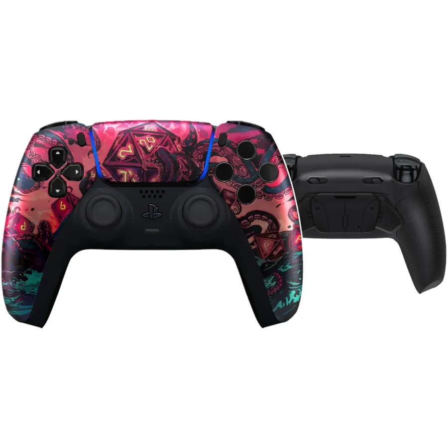 DUALSENSE PS5 / PC CUSTOM “TREASURE OF ABYSS" CON KIT REMAP RISE 4 + KIT RAPID FIRE ADATTIVO SELETTIVO (KIT TASTI ORIGINALI)