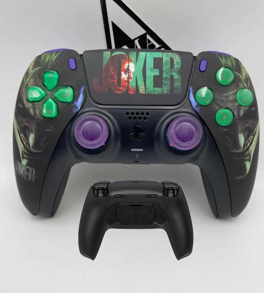 DUALSENSE PS5 / PC CUSTOM JOKER – KIT REMAP RISE 4 + KIT RAPID FIRE - DULSENSE FULL CUSTOM