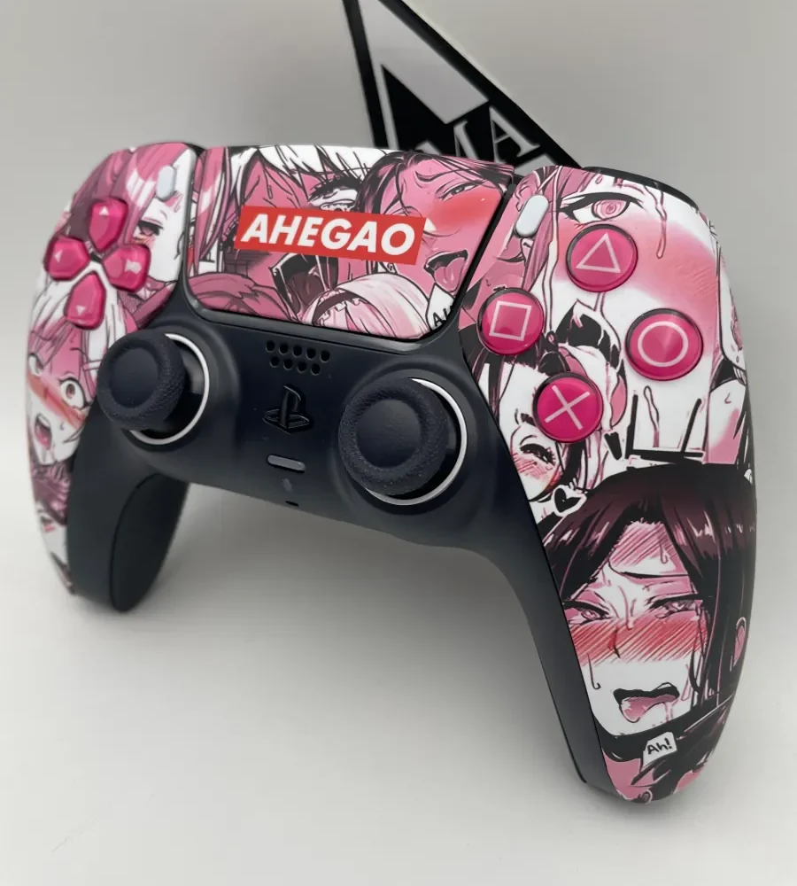 DUALSENSE PS5 / PC "HONEY GIRL" CUSTOM NUOVO KIT 4 TASTI REMAP CON KIT RAPID FIRE SELETTIVO (TRIGGER MOUSE) NEW GRIP TOTAL BLACK
