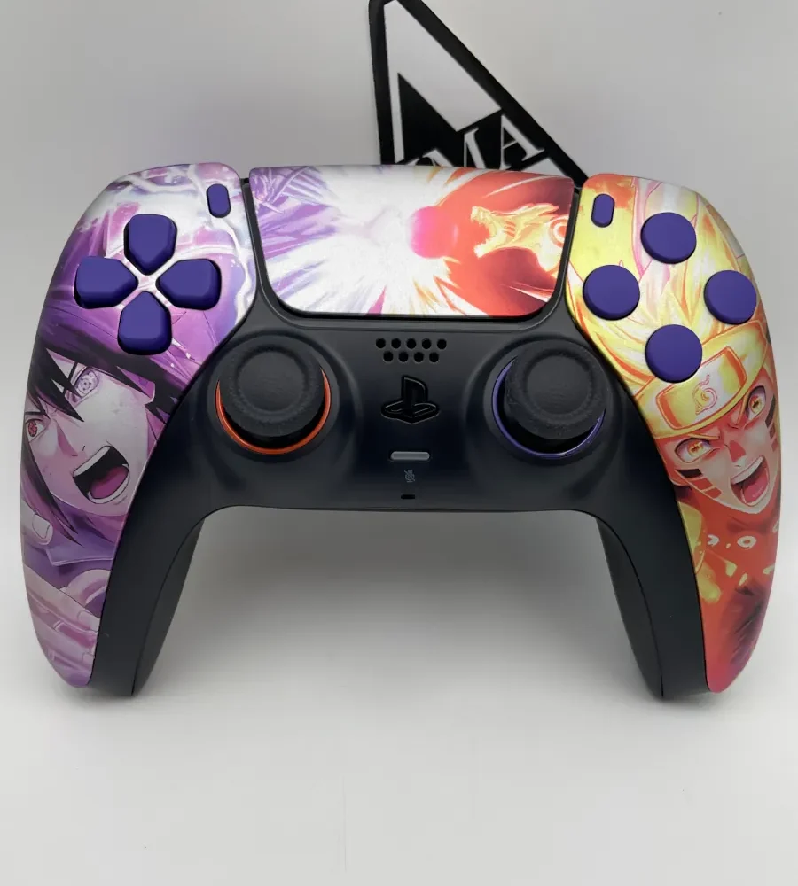 DUALSENSE PS5 / PC "NARUTO" - KIT TASTI CUSTOM - ANELLINI DECORATIVI - SOLO CUSTOM ESTETICHE
