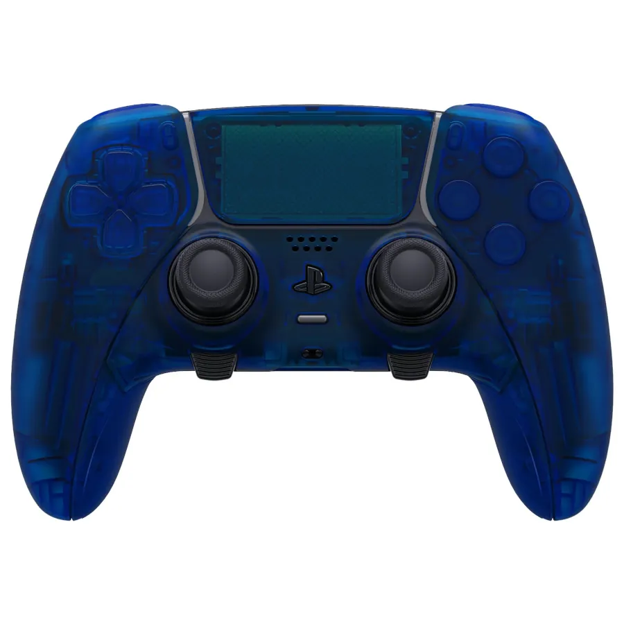 DUALSENSE EDGE ORIGINALE PS5 / PC CUSTOM ESTETICA COMPLETA “BLU TRASPARENTE” NUOVO