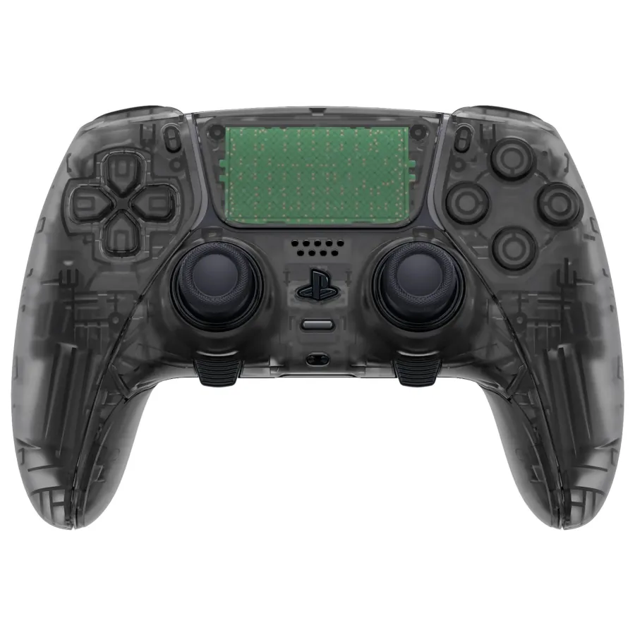 DUALSENSE EDGE ORIGINALE PS5 / PC CUSTOM ESTETICA COMPLETA “NERO TRASPARENTE” NUOVO