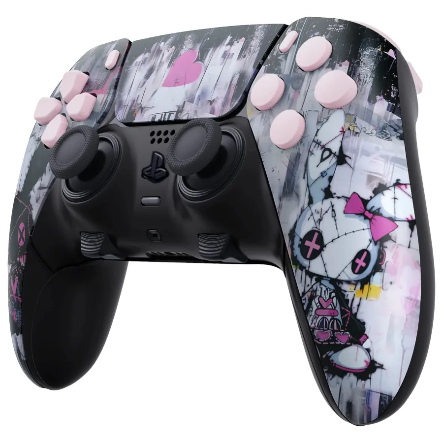 DUALSENSE EDGE ORIGINALE PS5 / PC CUSTOM ESTETICA COMPLETA “PUNKY BUNNY” NUOVO